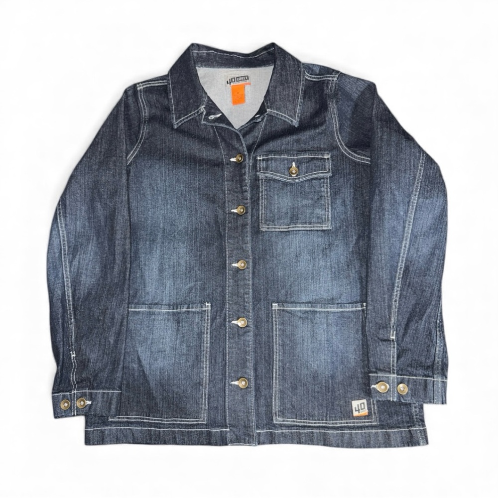 Duluth Trading Co Dark Blue Denim Field Jacket
